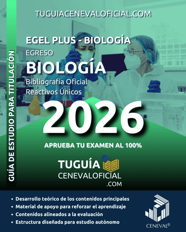 Guía CENEVAL Biología 2026