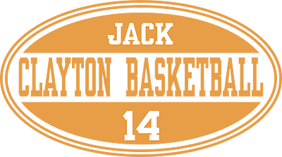 Personalized Vinyl Basketball Oval Sports Decals – Custom Team & Player Stickers