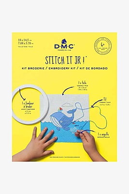 Kit DMC Imparo a Ricamare con la Balena Kit DMC Imparo a Ricamare con la Balena