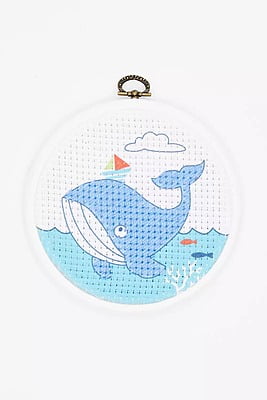 Kit DMC Imparo a Ricamare con la Balena Kit DMC Imparo a Ricamare con la Balena