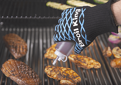 Broil King Glove - Single Black With Blue Accents