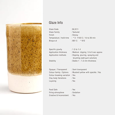 Sara Low Fire Textured Mustard  BL37/1