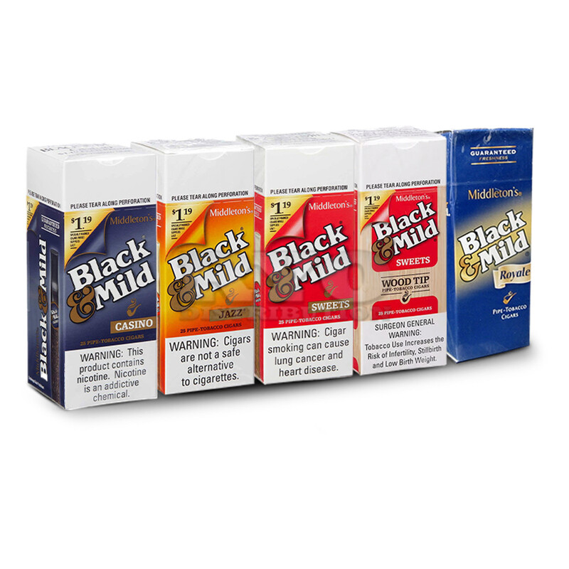 BLACK & MILD $1.19 (25 CIGARS)