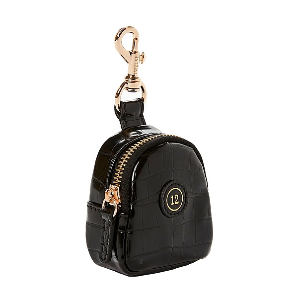 Little Pouch Charm- Black Croc Little Pouch Charm- Black Croc