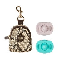 Little Pouch Charm- Black Croc Little Pouch Charm- Black Croc