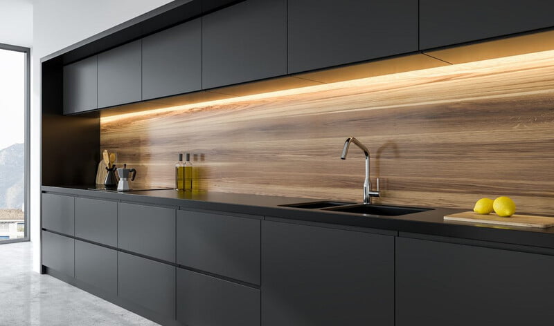 Kronospan Acrylic Matt-Black/18.3mm Panel/1 Side Acrylic