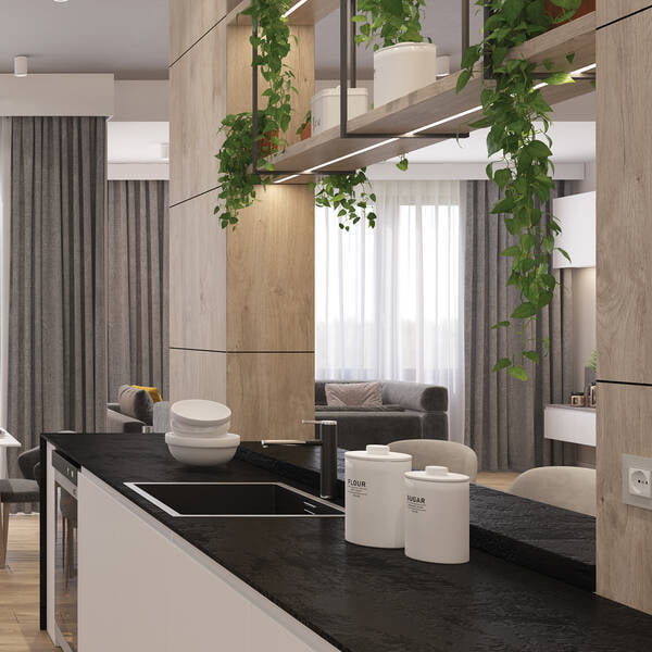 SLIM LINE BLACK SL WORKTOP