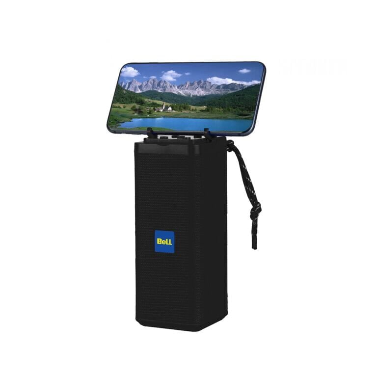 RECHARGEABLE BLUETOOTH SPEAKER FM RADIO MUSIC BOX WITH PHONE HOLDER