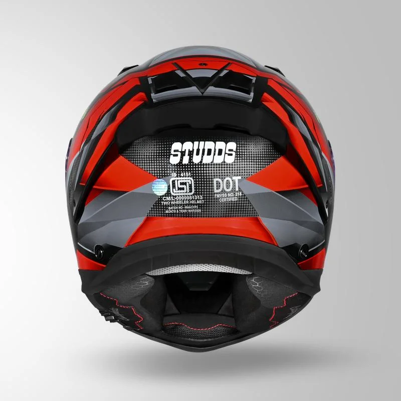 STUDDS HELIOS EFFECT MATT BLACK GREY N2 RED D/V (L) STUDDS HELIOS EFFECT MATT BLACK GREY N2 RED D/V (L)