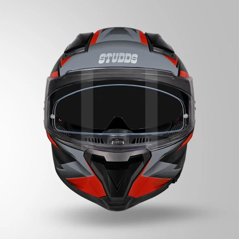STUDDS HELIOS EFFECT MATT BLACK GREY N2 RED D/V (L) STUDDS HELIOS EFFECT MATT BLACK GREY N2 RED D/V (L)