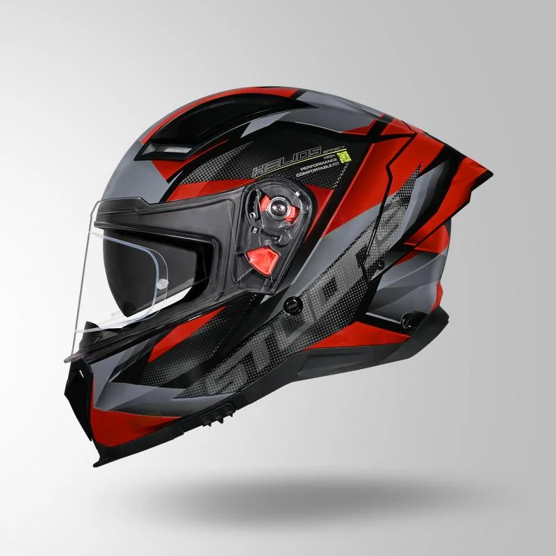 STUDDS HELIOS EFFECT MATT BLACK GREY N2 RED D/V (L) STUDDS HELIOS EFFECT MATT BLACK GREY N2 RED D/V (L)