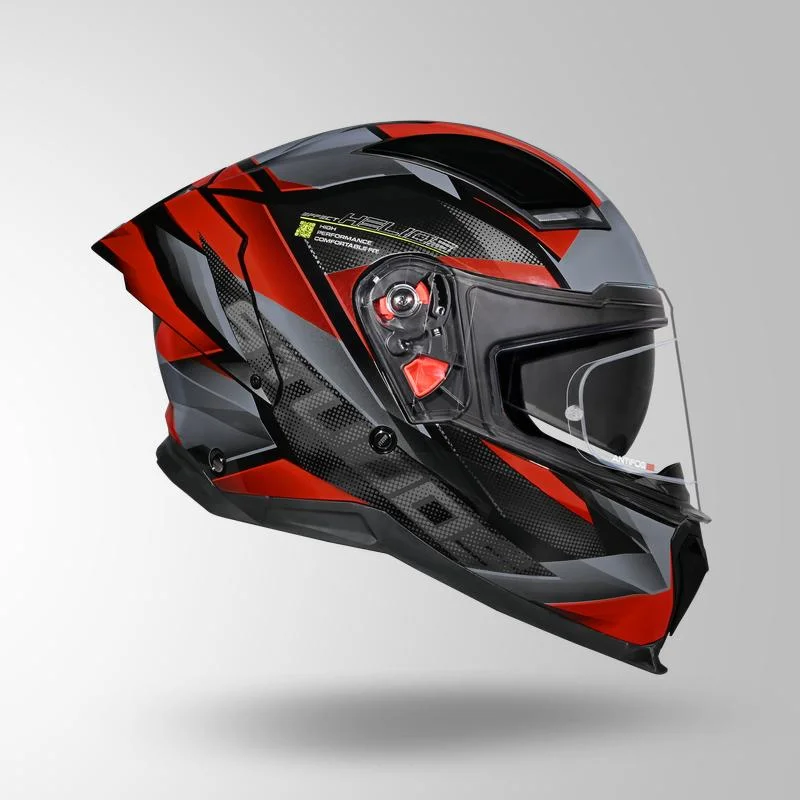 STUDDS HELIOS EFFECT MATT BLACK GREY N2 RED D/V (L) STUDDS HELIOS EFFECT MATT BLACK GREY N2 RED D/V (L)