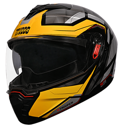 STUDDS TROOPER D1 MATT BLUE N5 YELLOW D/V (XL)