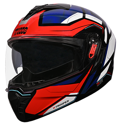 STUDDS TROOPER D2 BLACK/BLUE N6 WHITE D/V (XL)