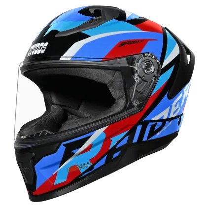 STUDDS RAIDER SUPER WITH SPOILER D2 BROOK BLACK N1 BLUE C/V (L)