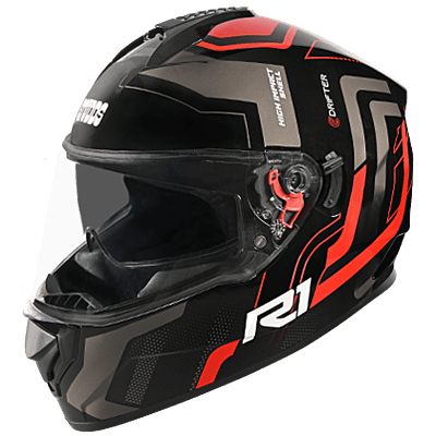 STUDDS DRIFTER D4 GREY N2 RED D/V (XL)