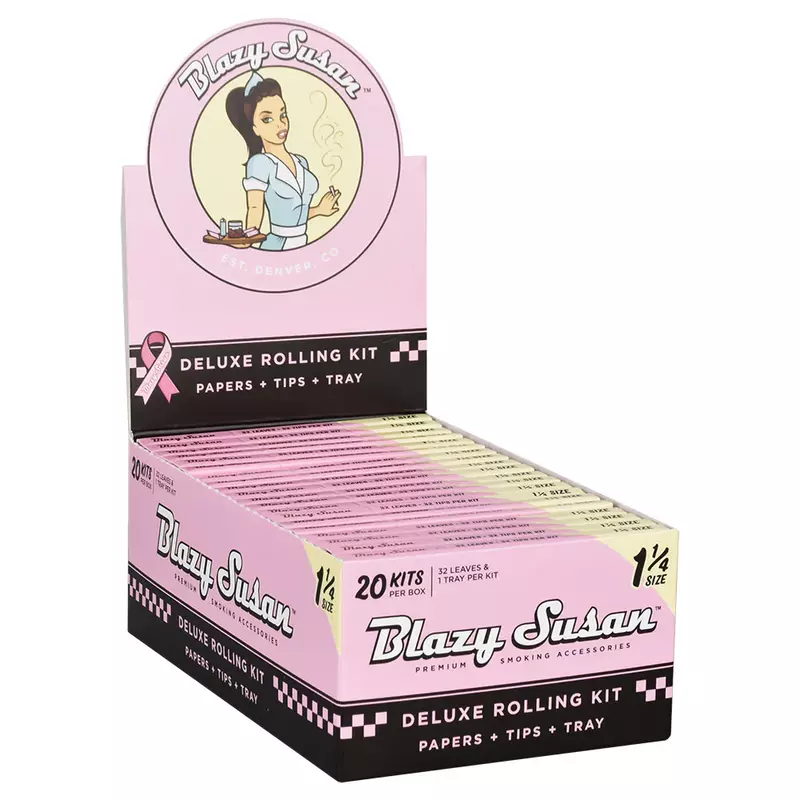 BLAZY SUSAN PINK DELUX ROLLING KIT 1 1/4 | 25 KITS PER BOX
