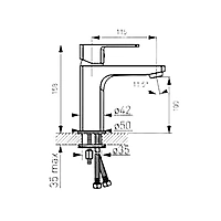 STANDING WASHBASIN MIXER-ALBA