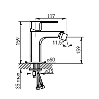BIDET STANDING MIXER-ALBA