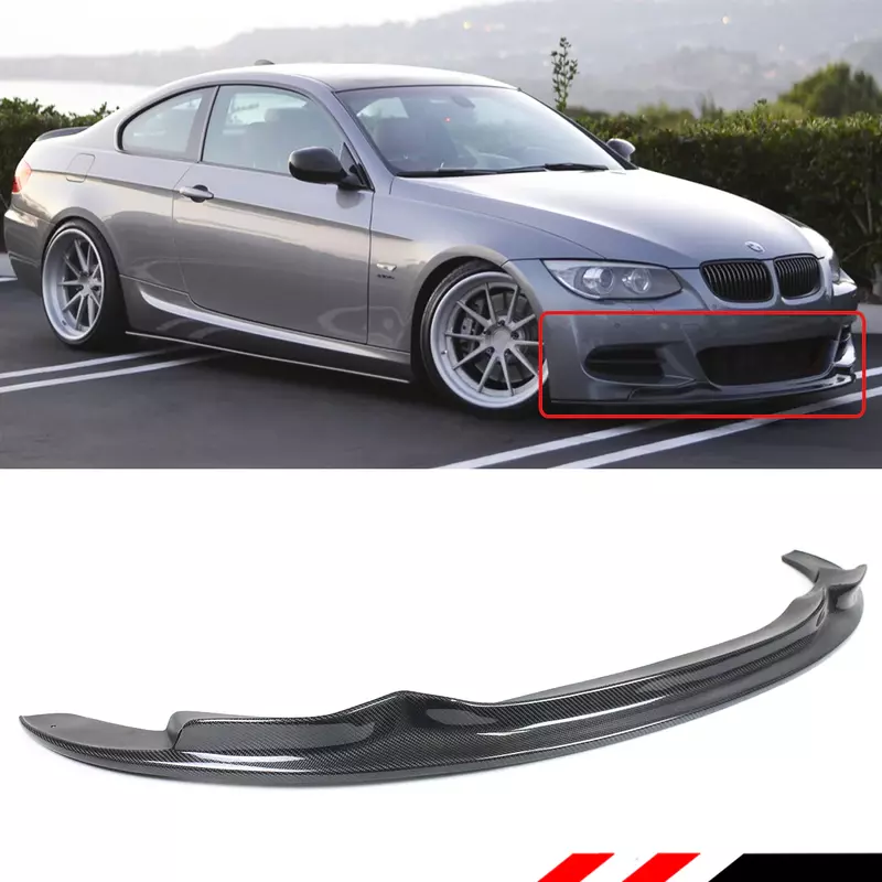 LCI Carbon Fiber Front Lip for BMW E92/E93 3 Series (2010–2013)