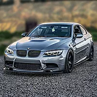 GT4 Carbon Fiber Front Lip Splitter for BMW E90/E92 M3 (2008–2013)