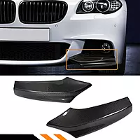 BMW F10 5 Series Carbon Fiber Front Bumper Canards (2011–2016)