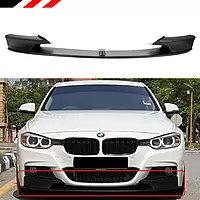 BMW F30 3 Series M Sport Style Satin Black Front Lip (2012–2018)