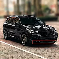 BMW F97 X3M & F98 X4M 3-Piece Style Front Lip Splitter Kit – Glossy Black
