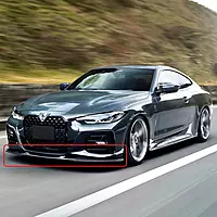 BMW G22/G23 Front Lip – Glossy Black (2021–2023)