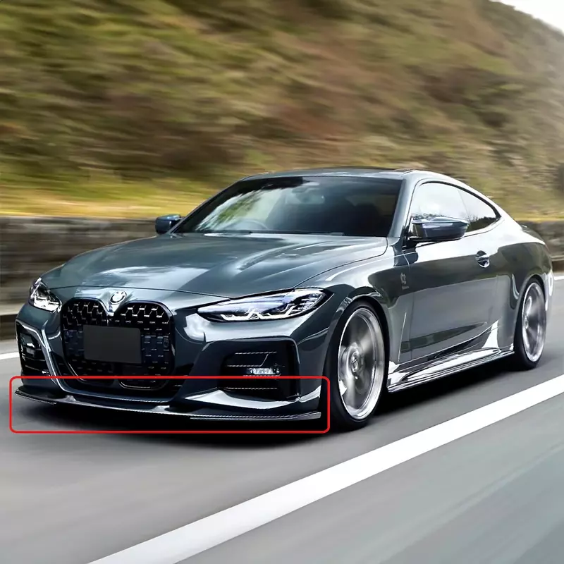 BMW G22/G23 Front Lip – Glossy Black (2021–2023)