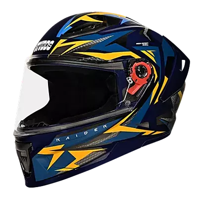 STUDDS RAIDER SUPER D1 MATT BLUE N5 YELLOW L