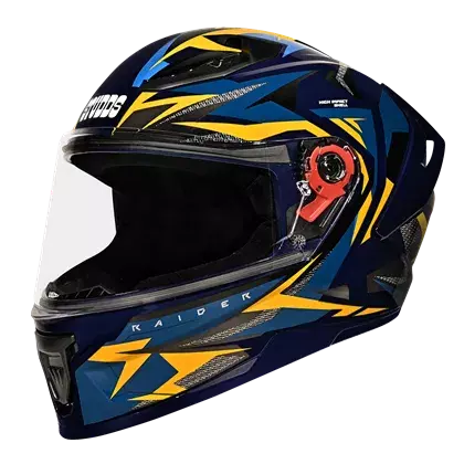 STUDDS RAIDER SUPER D1 MATT BLUE N5 YELLOW L