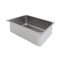 Baño María eléctrico de 3 insertos entrepaño galvanizado