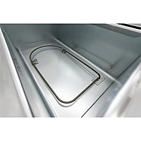 Baño María eléctrico de 3 insertos entrepaño galvanizado