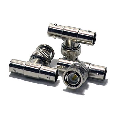 T BNC Adapter Male To 2 Female