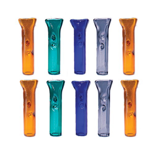 Coloured Glass Tips 8x35mm