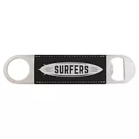 Stainless Steel Leatherette Bottle Openers