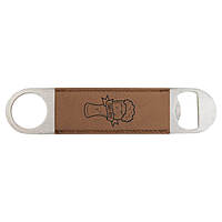 Stainless Steel Leatherette Bottle Openers