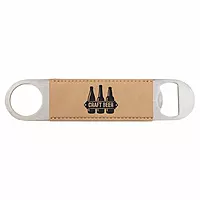 Stainless Steel Leatherette Bottle Openers