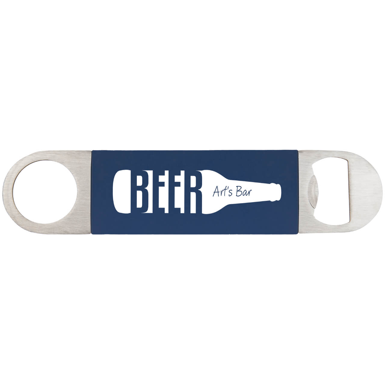 Stainless Steel Laserable Silicone Bottle Opener