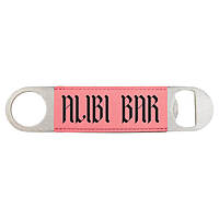 Stainless Steel Leatherette Bottle Openers