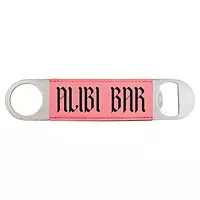Stainless Steel Leatherette Bottle Openers