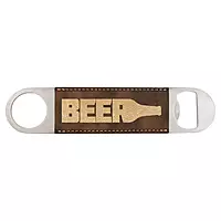 Stainless Steel Leatherette Bottle Openers