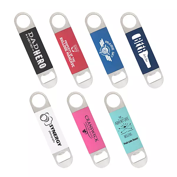Stainless Steel Laserable Silicone Bottle Opener