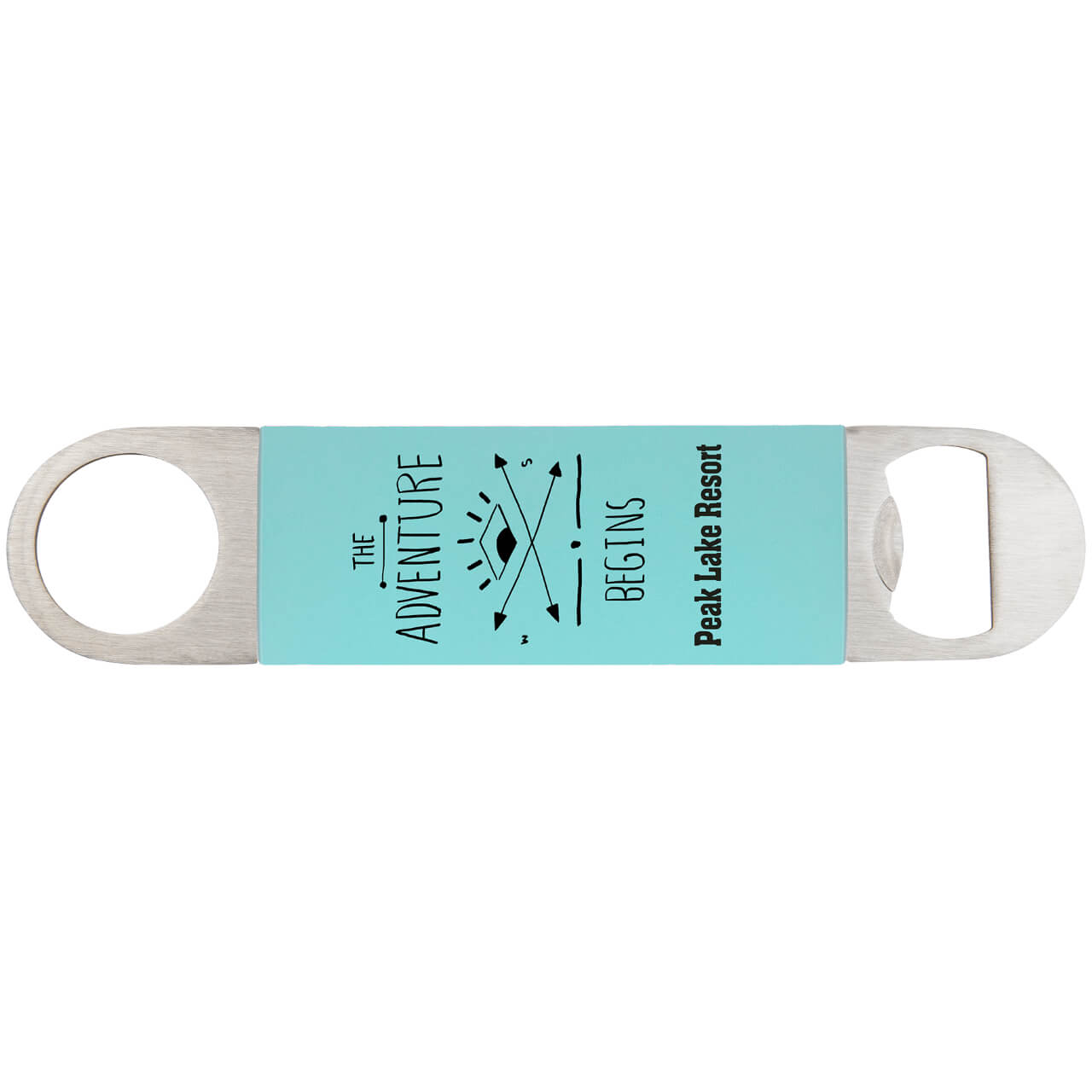 Stainless Steel Laserable Silicone Bottle Opener