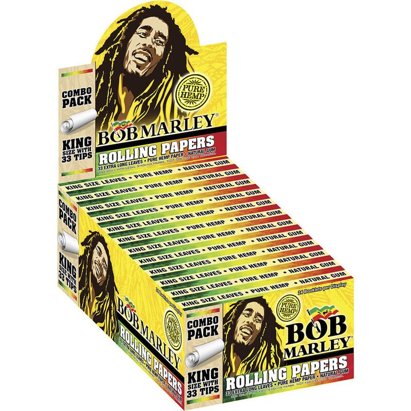 BOB MARLEY PAPERS KING SIZE + TIPS (24 BOOKLET) BOB MARLEY PAPERS KING SIZE + TIPS (24 BOOKLET)