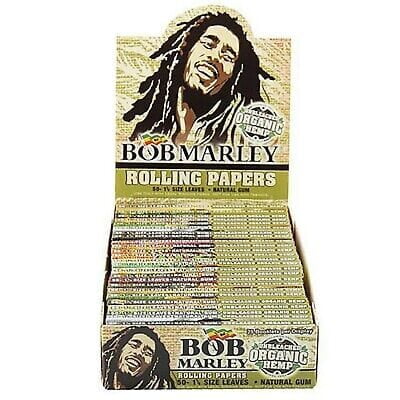 BOB MARLEY PAPERS ORGANIC HEMP KS + TIPS (24 BOOKLET)