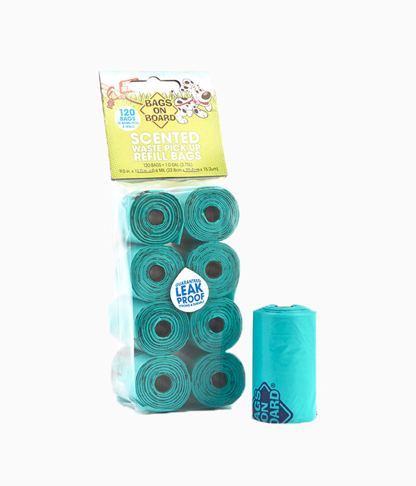 Bags On Board Refill Bags Scented Green Roll 120 bags(8×15) Bags On Board Refill Bags Scented Green Roll 120 bags(8×15)