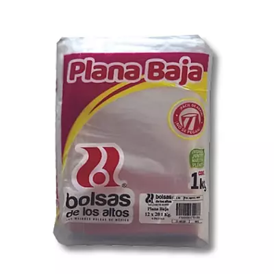 BOLSA DE PLASTICO PEQUEÑA 12X20 1 KG