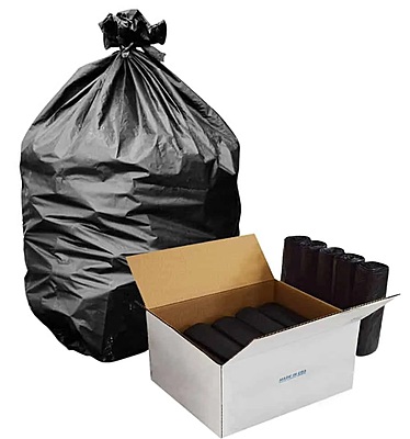 Bolsas negras 38 x 50 cm para basura de uso institucional y comercial